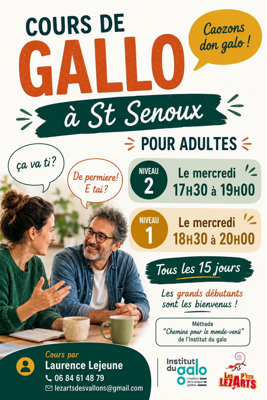 affiche cours de gallo